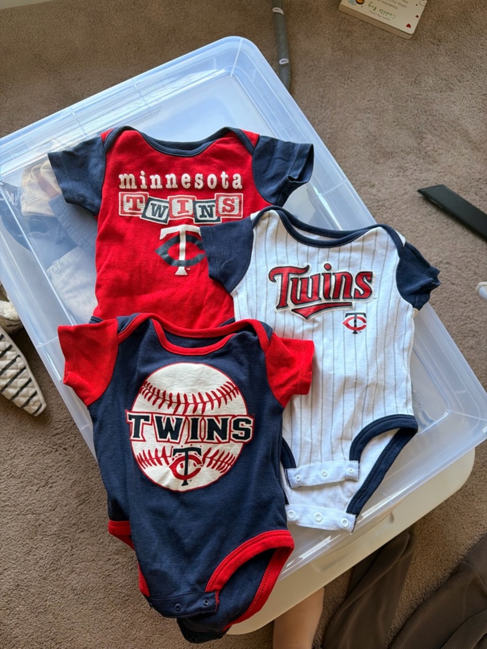 MN Twins MLB Onesies 0-3M